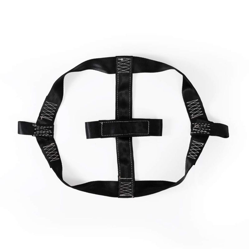 MOTO4U Universal Motorcycle Rear Wheel Tie Down Strap in Black - Image 3